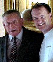Glenn Mitchell with Bob Wooler, Liverpool 2001