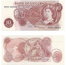 Ten shilling note