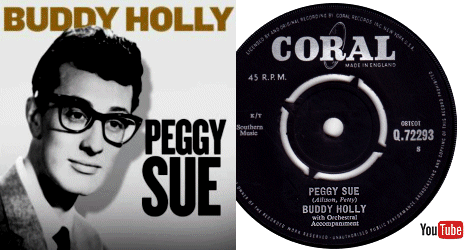 Buddy Holly and The Crickets on the Ed Sullivan show - 'Peggy Sue'