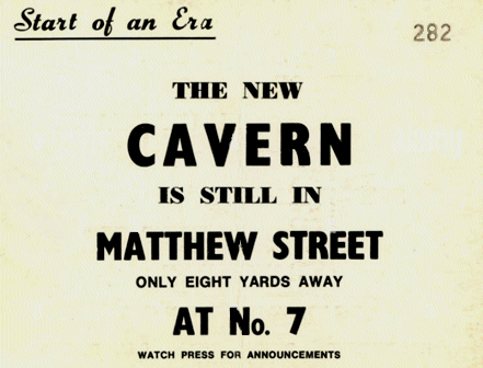 New Cavern opening night ticket