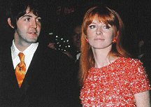 Jane Asher and Paul McCartney